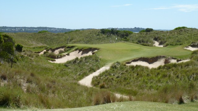 The 7th tee at Barnbougle Dunes