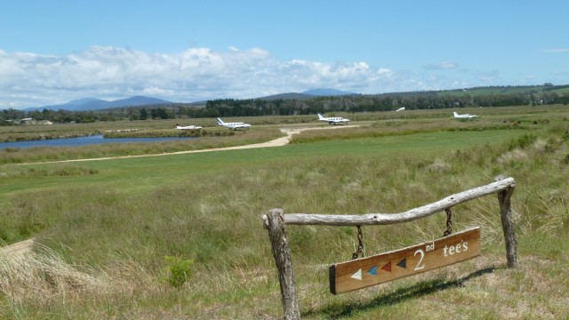 The airstrip at Barnbougle Dunes