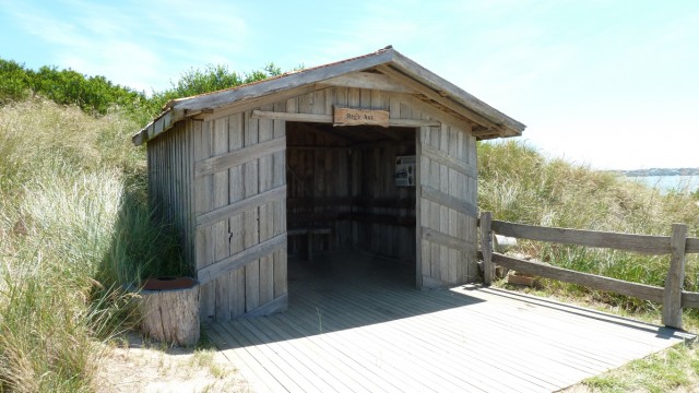 Reg's Hut on the way to the 5th at Barnbougle Dunes