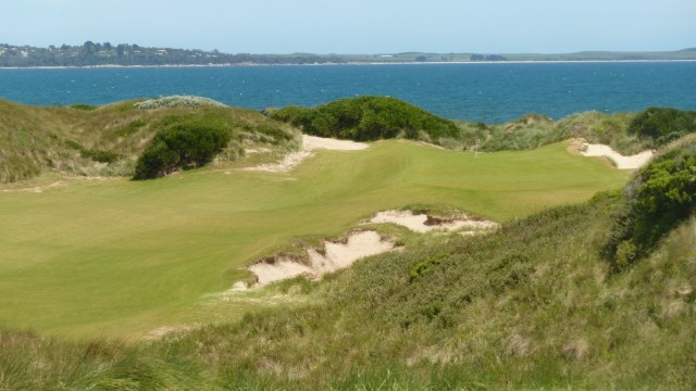 The 14th tee at Barnbougle Lost Farm