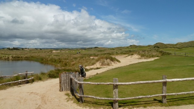 The 16th tee at Barnbougle Lost Farm