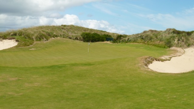 The 17th green at Barnbougle Lost Farm