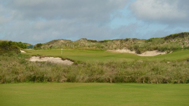 The 17th green at Barnbougle Lost Farm