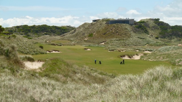 The 18th tee at Barnbougle Lost Farm