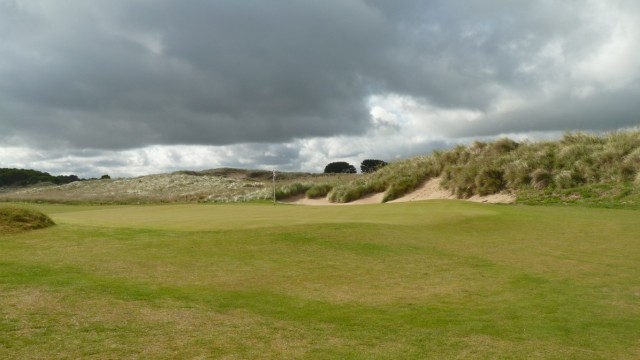 The 1st green at Barnbougle Lost Farm