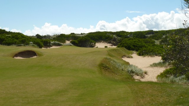 The 8th green at Barnbougle Lost Farm