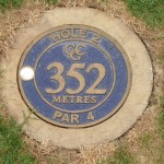 The tee markers at Concord Golf Club