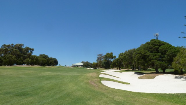 The 18th fairway at Cottesloe Golf Club