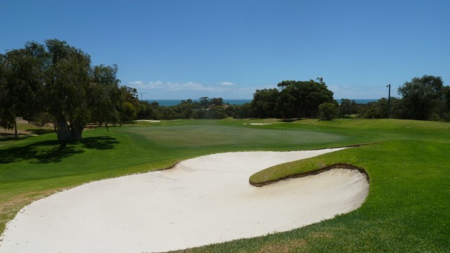 The 18th green at Cottesloe Golf Club