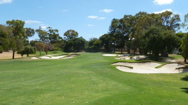 The 1st fairway at Cottesloe Golf Club