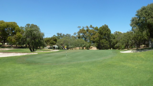 The 2nd green at Cottesloe Golf Club