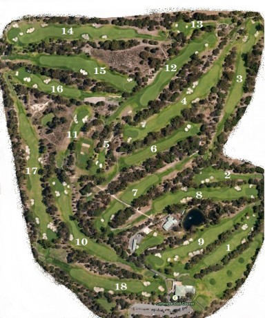 Course map of Cottesloe Golf Club