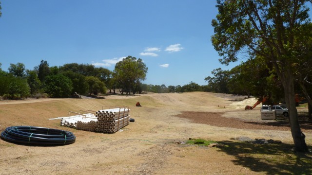 Construction works at Cottesloe Golf Club