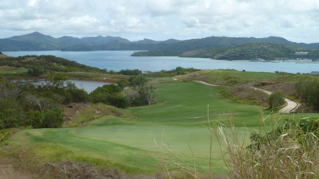 Looking back from the 10th tee at Hamilton Island Golf Club