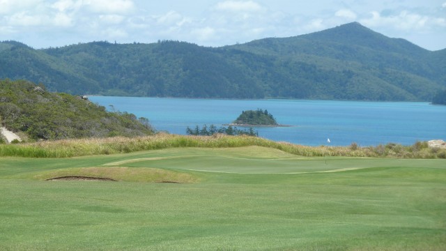 View of the 18th green at Hamilton Island Golf Club