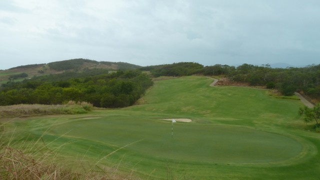 Looking back from the 3rd green at Hamilton Island Golf Club