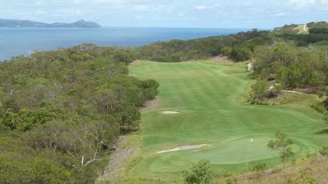 Looking back from the 6th green at Hamilton Island Golf Club