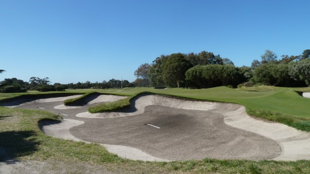 The 10th green at Kingston Heath Golf Club