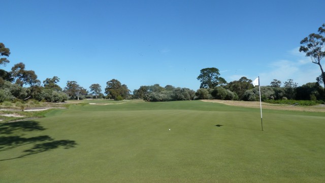 The 11th green at Kingston Heath Golf Club