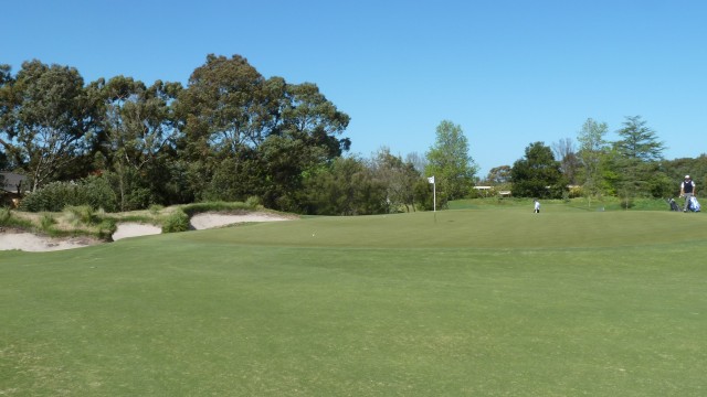 The 12th green at Kingston Heath Golf Club