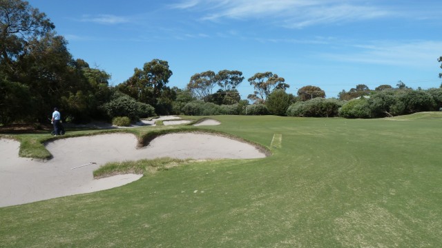 The 14th fairway at Kingston Heath Golf Club