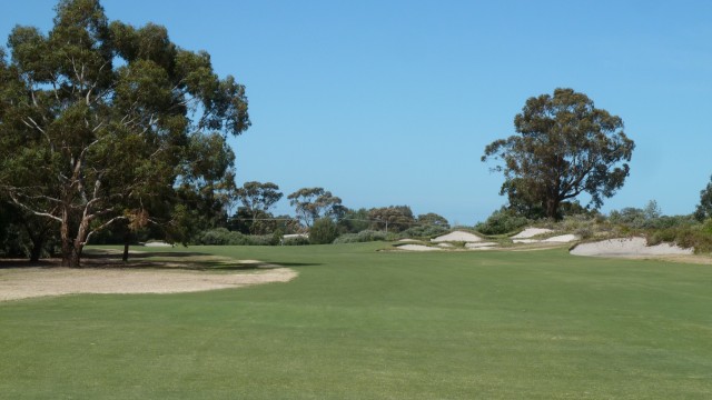 The 14th fairway at Kingston Heath Golf Club