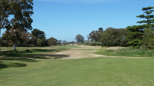 The 14th tee at Kingston Heath Golf Club