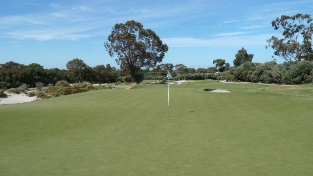 The 15th green at Kingston Heath Golf Club