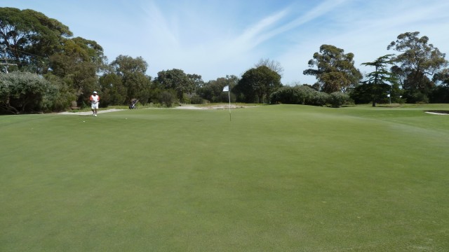 The 16th green at Kingston Heath Golf Club