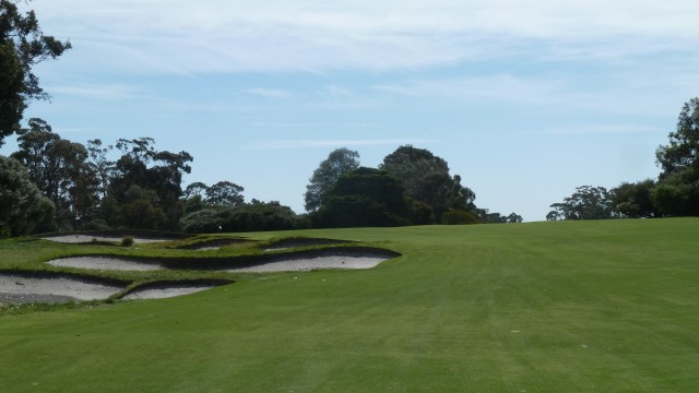 The 17th fairway at Kingston Heath Golf Club