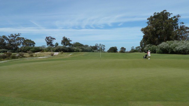 The 17th green at Kingston Heath Golf Club