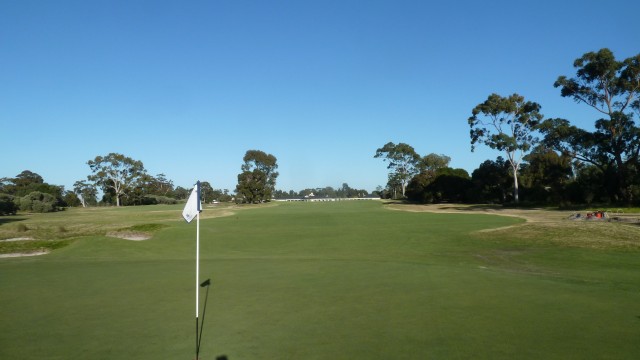 The 1st green at Kingston Heath Golf Club