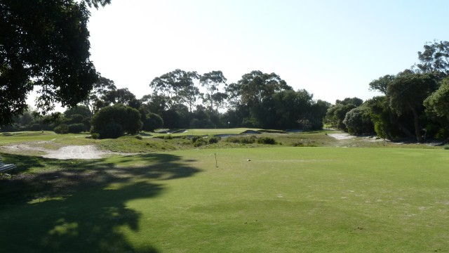 The 5th tee at Kingston Heath Golf Club