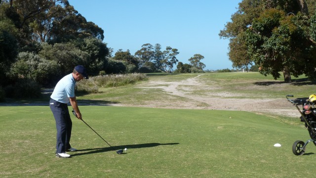 The 8th tee at Kingston Heath Golf Club