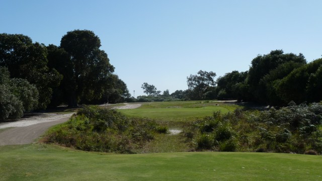 The 9th tee at Kingston Heath Golf Club