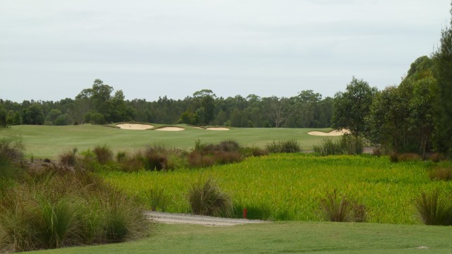 The 10th tee at Kooindah Waters Golf Club