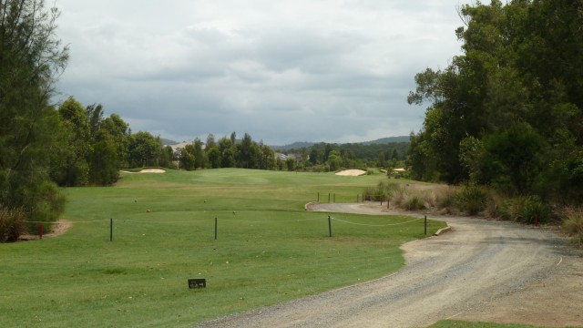 The 15th tee at Kooindah Waters Golf Club