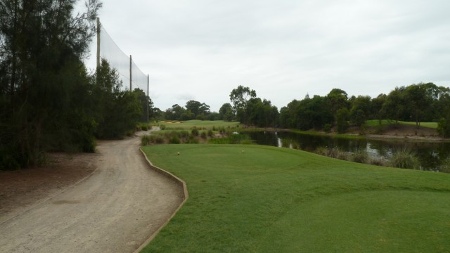 The 5th tee at Kooindah Waters Golf Club