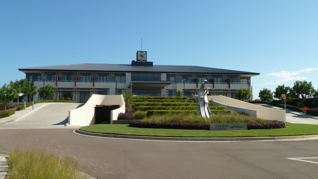 The impressive clubhouse at Kooindah Waters Golf Club