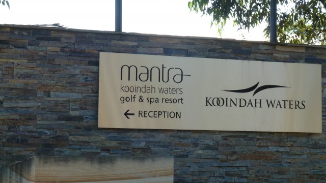 The entrance to Kooindah Waters Golf Club