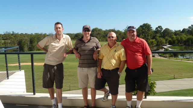 Playing partners Brendan, John, Joe and myself at Kooindah Waters Golf Club