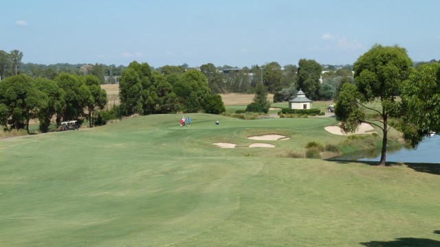 The 18th fairway at Macquarie Links