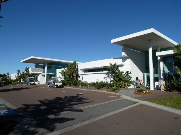 The clubhouse at Magenta Shores Golf & Country Club