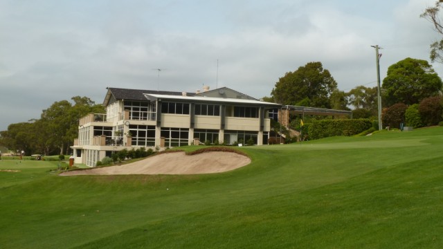 The 18th green at Monash Country Club