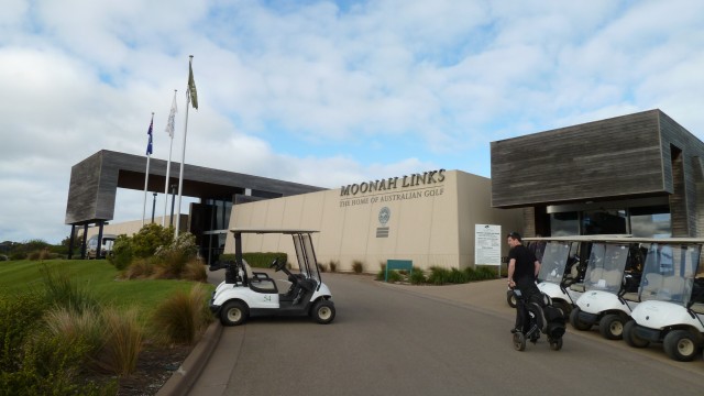 The clubhouse at Moonah Links