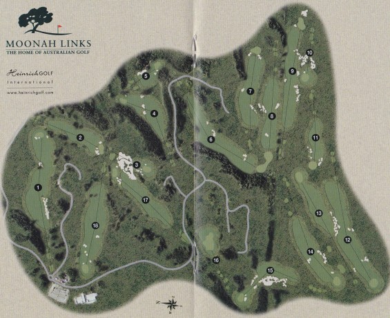 Map of Legends Course at Moonah Links