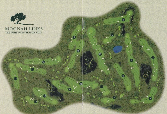 Map of Open Course at Moonah Links