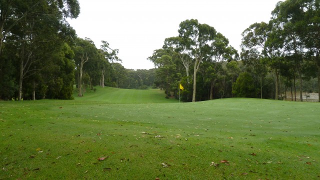 The 11th green at Narooma Golf Club