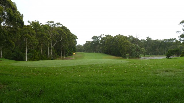 The 13th green at Narooma Golf Club