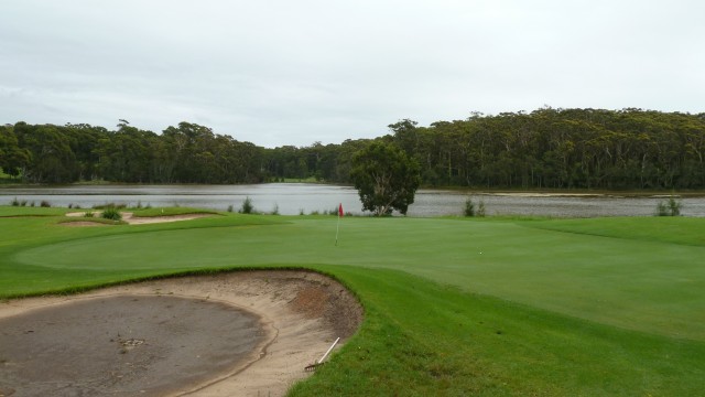 The 15th green at Narooma Golf Club